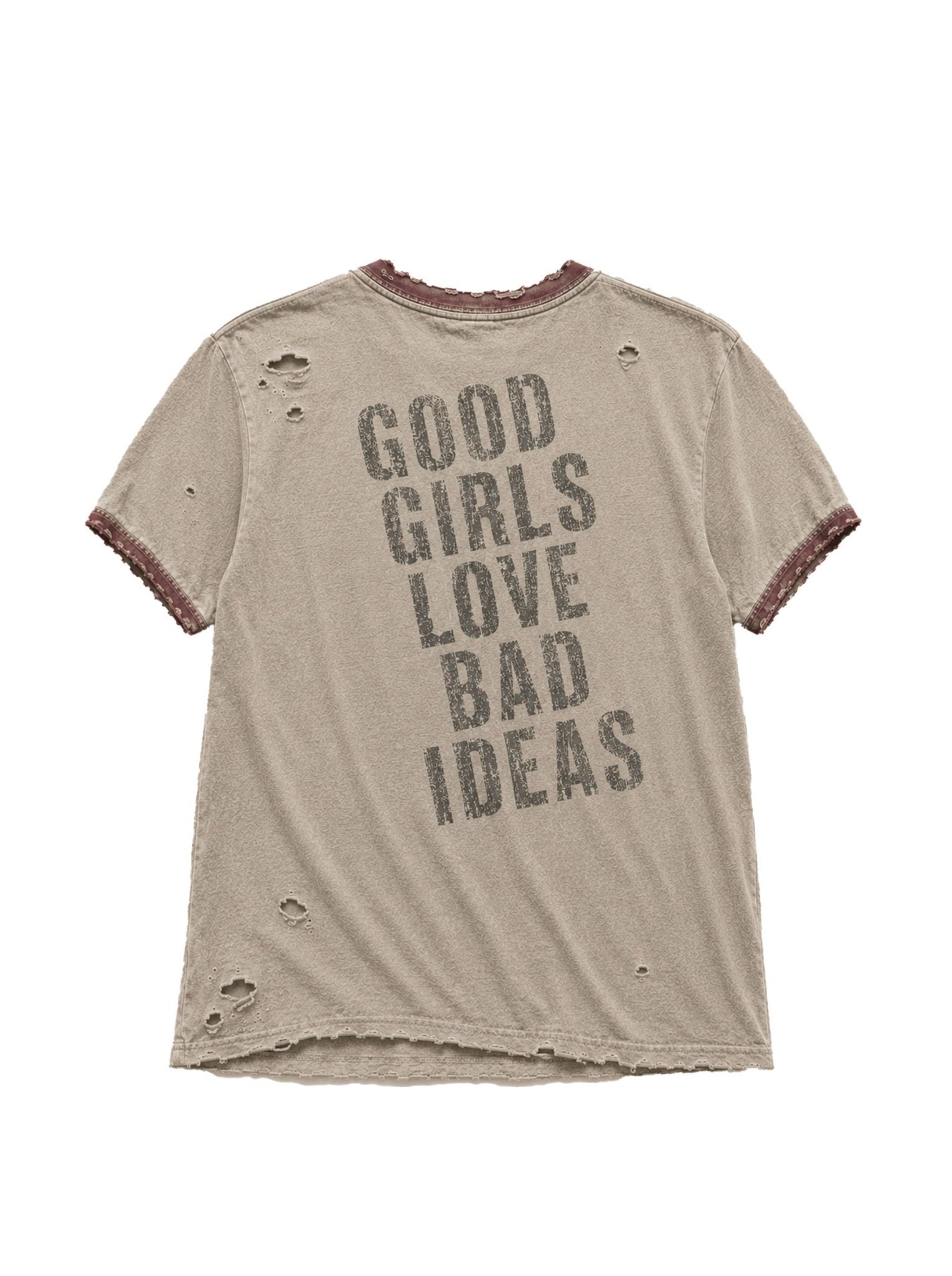 GOOD GIRLS LOVE BAD IDEAS RINGER TEE - Madman Los Angeles