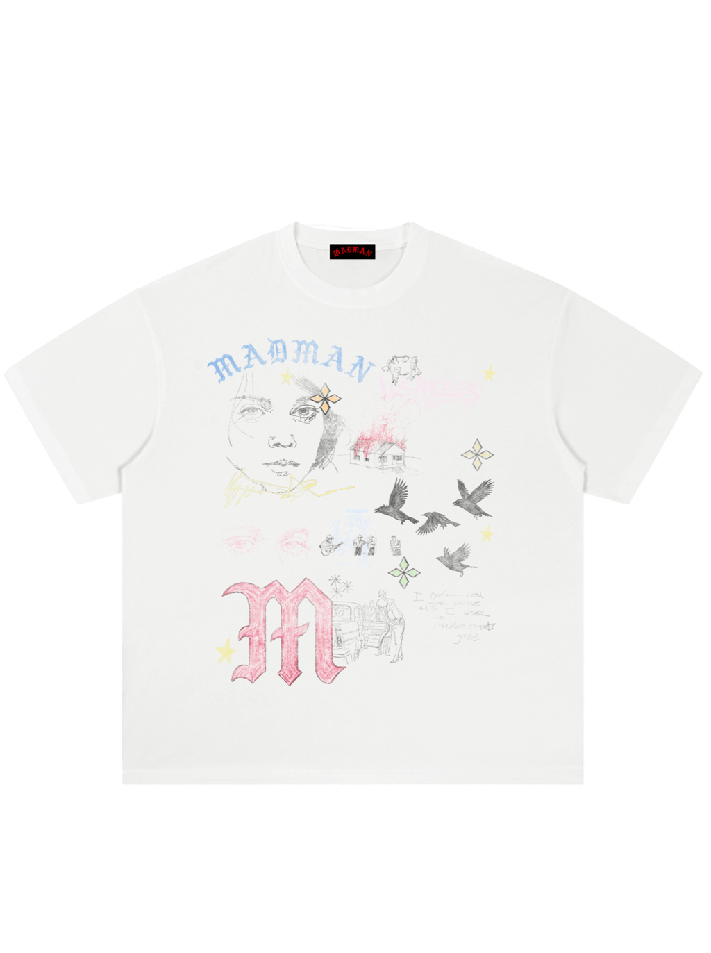 HAND SKETCH TEE - Madman Los Angeles