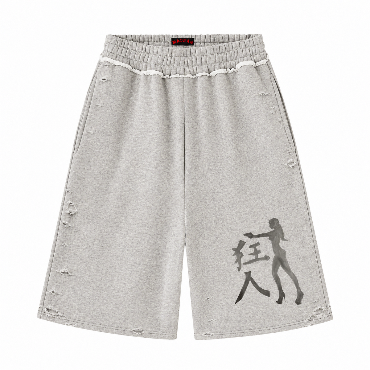Japanese Girl Sweat Shorts - Madman Los Angeles