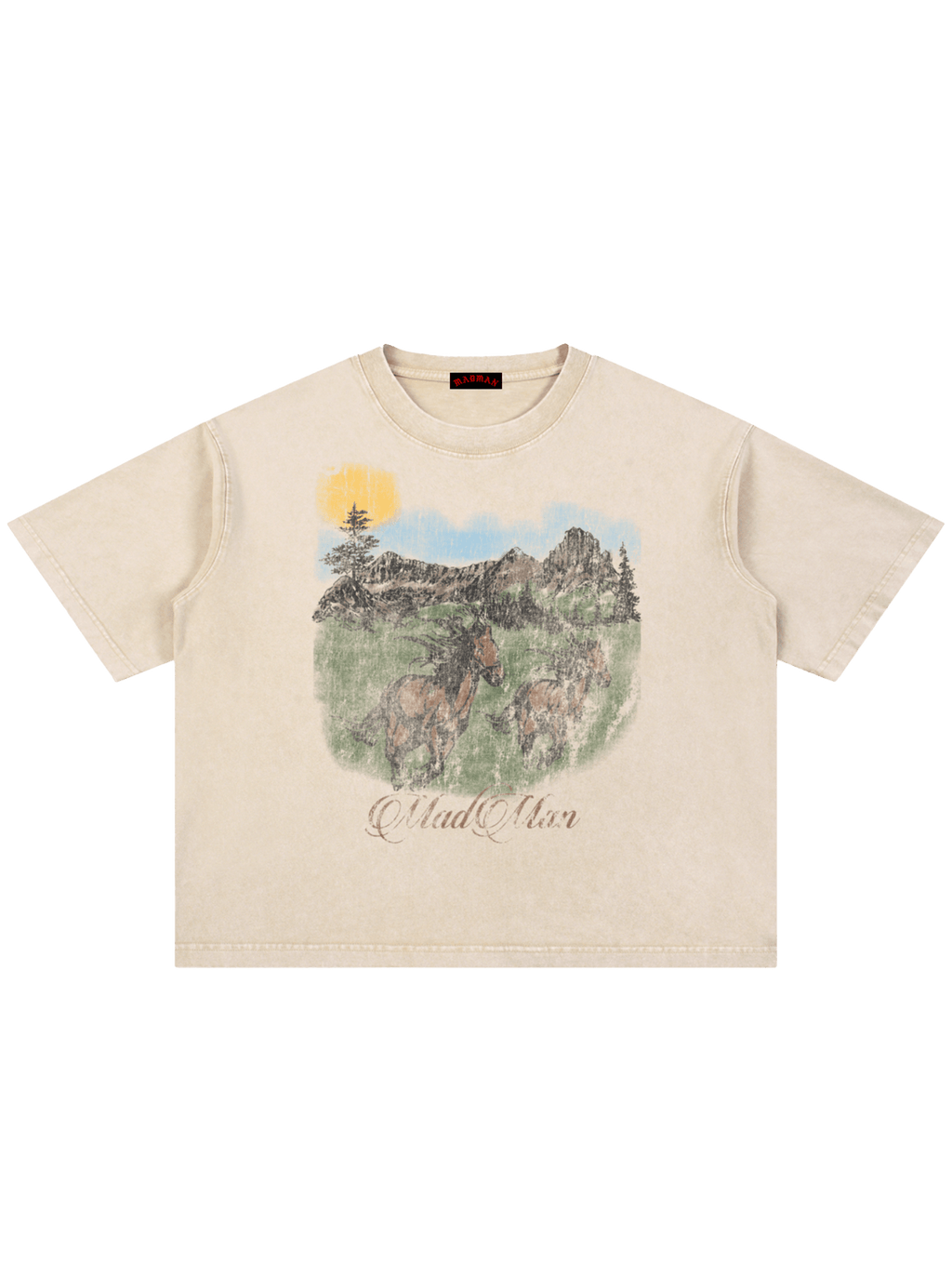 WILD HORSES TEE - Madman Los Angeles