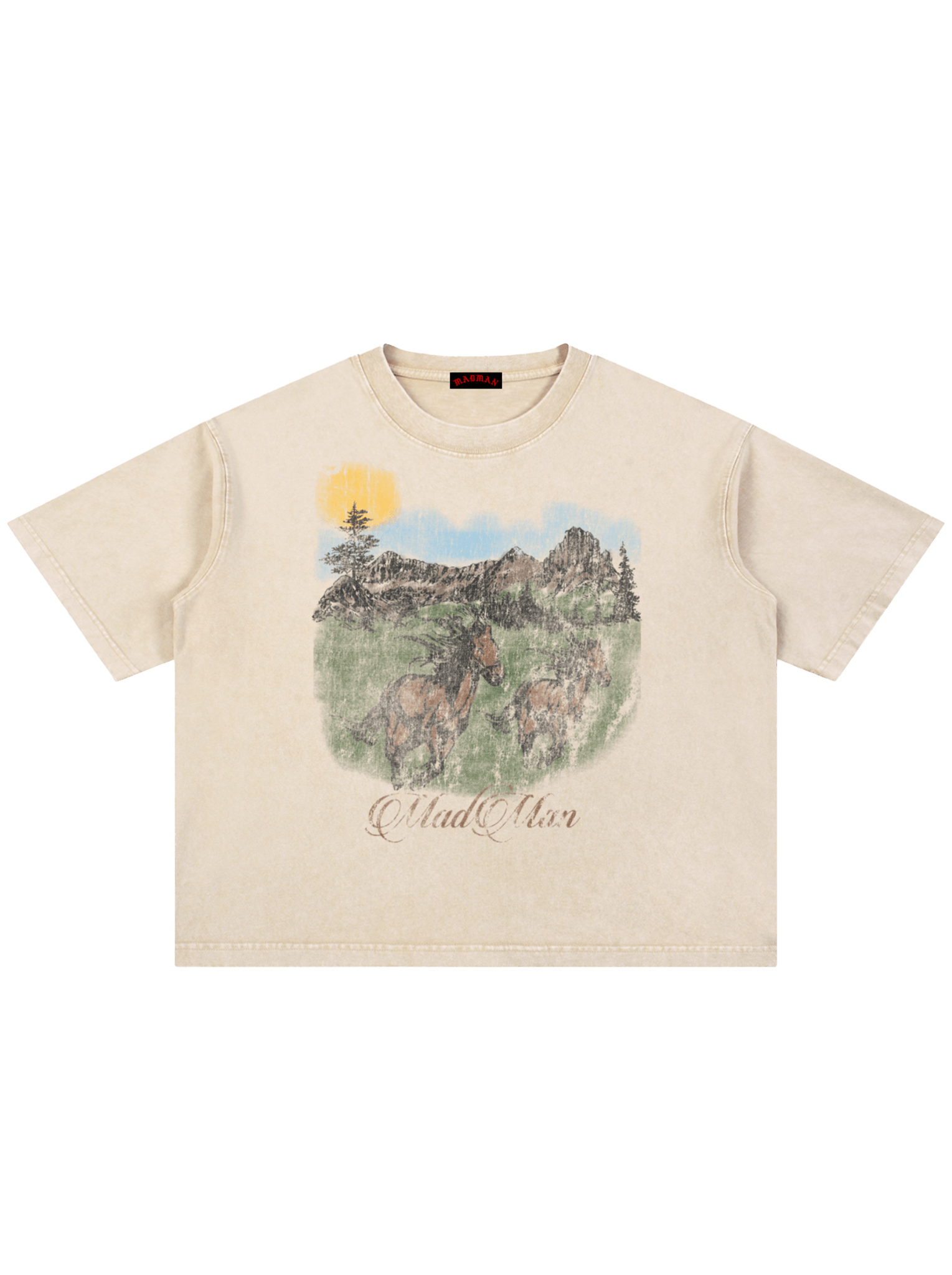 WILD HORSES TEE - Madman Los Angeles